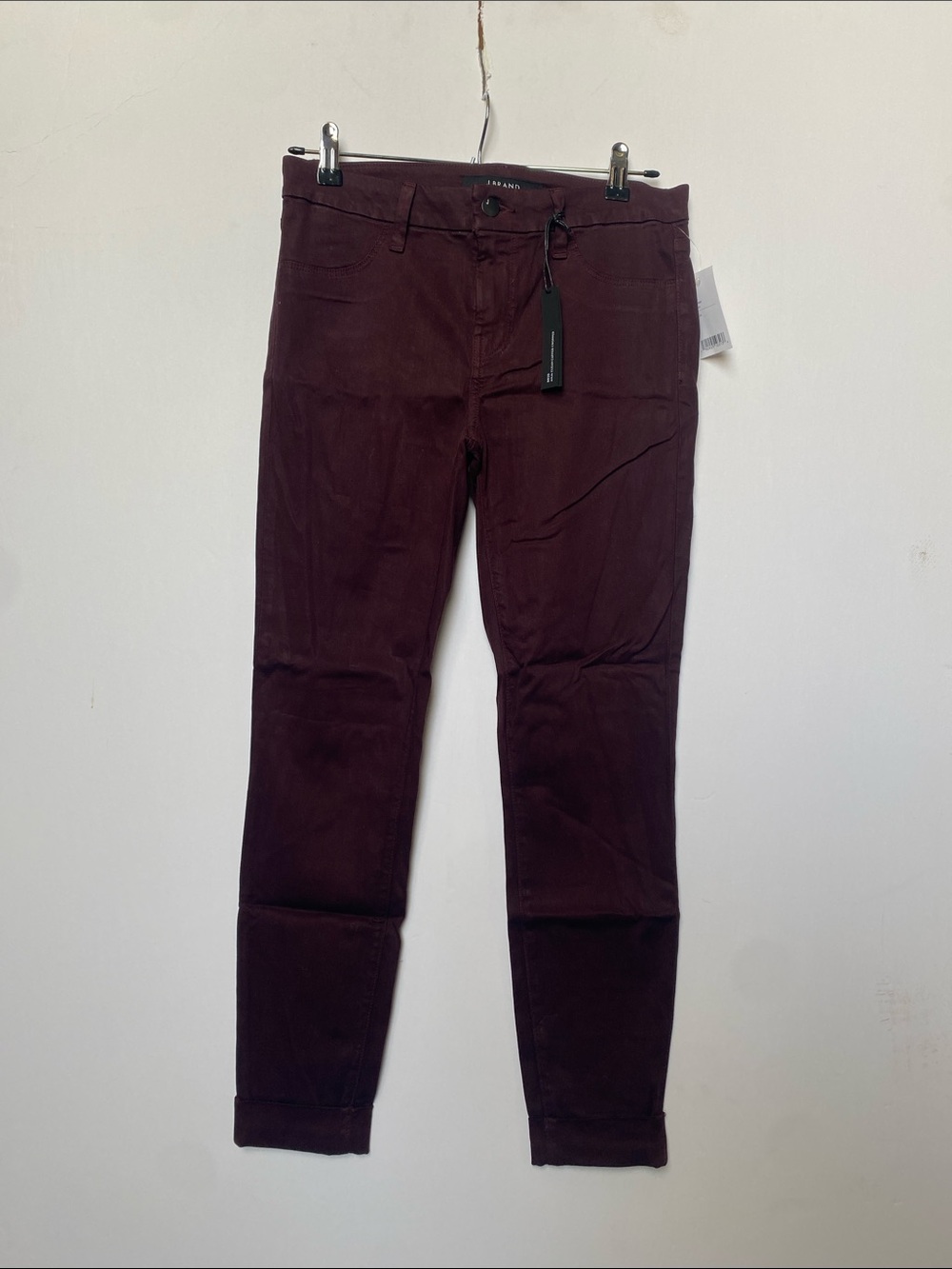 J Brand Women's Slim Chinos in Deep Burgundy